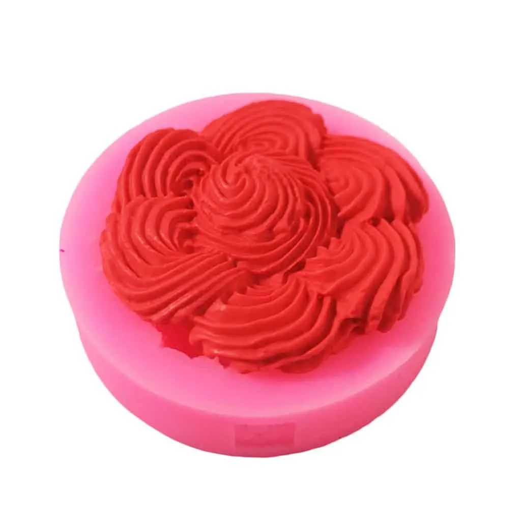 3d силиконовая форма в виде цветка розы смолы Fimo игровое тесто форма для полимерной глины мыло восковая штукатурка формы шоколад конфеты помадка для украшения торта E3