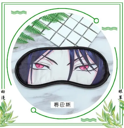Аниме Touken Ranbu онлайн маска на глаза для косплея Наруто Себастиан микаелис Пикачу риваиль Леви Рем Мадара модные Мультяшные маски для глаз - Цвет: 14