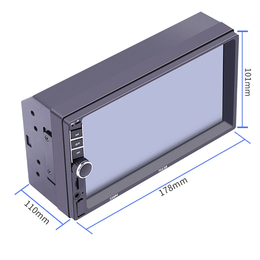 7 дюймов приборной панели автомобиля 1080P видео плеер FM Радио зеркало заднего вида Bluetooth MP4 MP5 плеер вызова в режиме свободных рук Mutifuction автомагнитола
