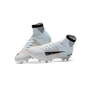 

Factory Direct Assassin Football Shoes Hight-top Training Shoes Flying Line AG Nail Football Shoes Sneakers Soccer Cleats Men