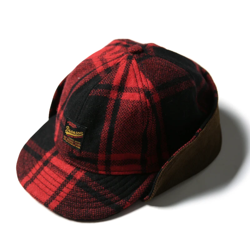 plaid hunting hat