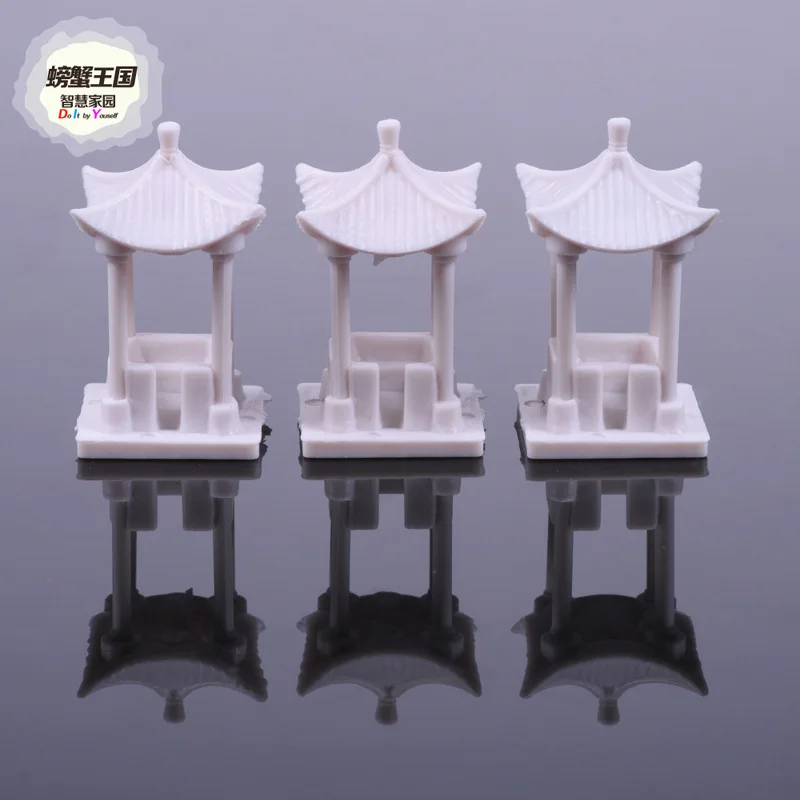 

Crab Kingdom DIY Sand Table Building Model Material Pavilion Outdoor Background Garden Four Corners Pavilion Two