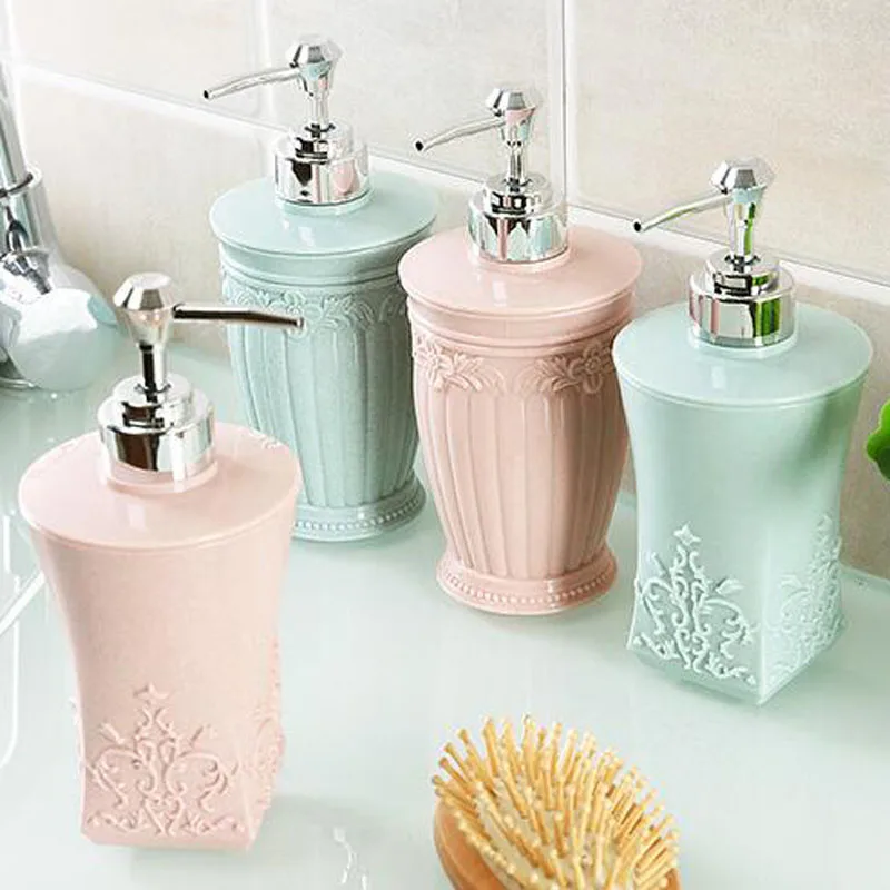 

New carved shower gel bottled hand lotion shampoo empty bottle pressed lotion bottle