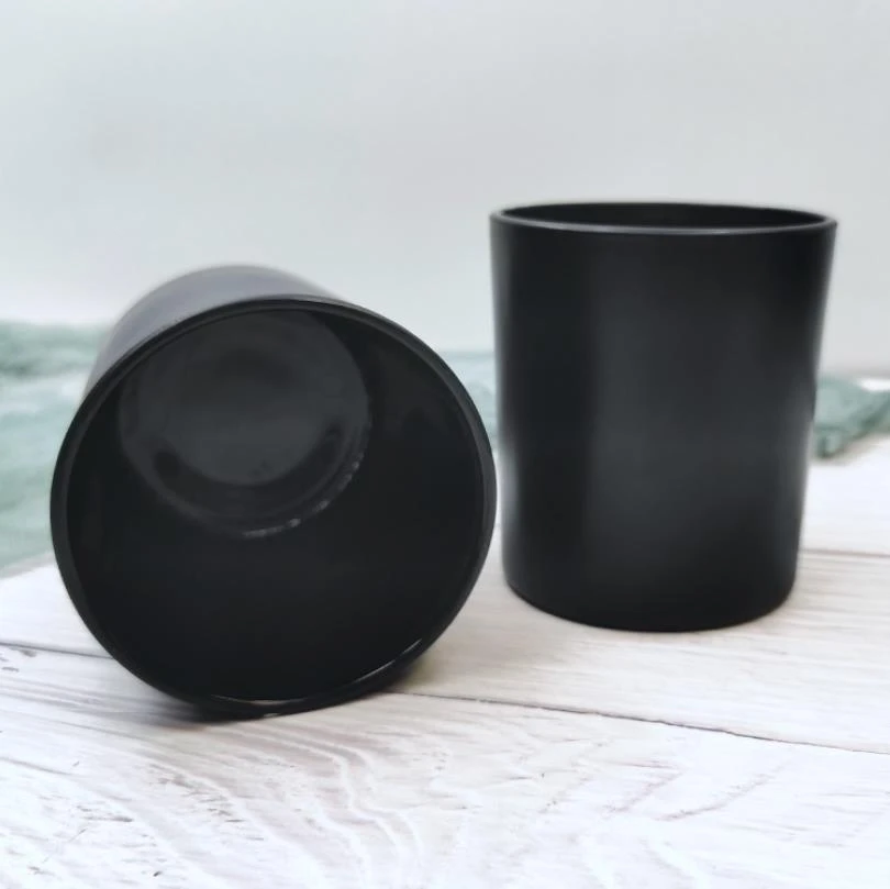 mum buzlu cam mat siyah bos kavanoz diy mum yapimi icin tutucu bardak kaplari toplu toptan dugun hediyesi icin 2 adet candle holders aliexpress