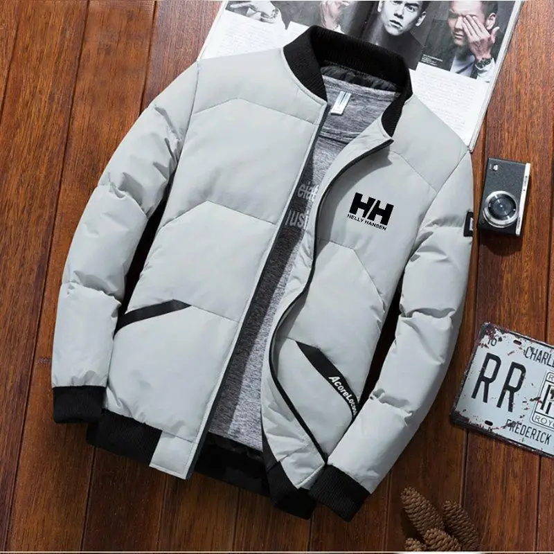 

Jackets Parka Men 2019 New Autumn Winter Warm Outwear Brand Slim Mens Coats Casual HH Printed Jackets M-3XL