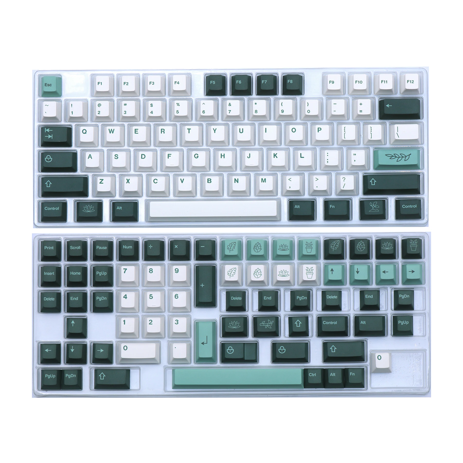 Pbt Dye Subbed Keycap para Teclado Mecânico Gmk Botanical Key Caps Perfil Cereja com Iso Enter 6u 6.5u 7u Barra de Espaço Conjunto - Imagem 5