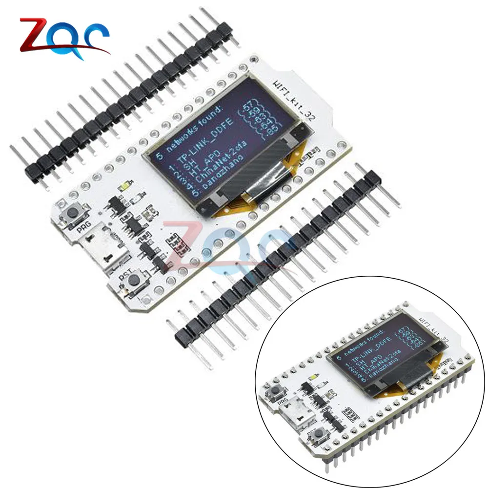 0,96 ''ESP32 ESP-32 светодиодный цифровой дисплей Bluetooth wi-fi-комплект 32 модуль CP2102 32 M Flash сетевая макетная карта для Arduino