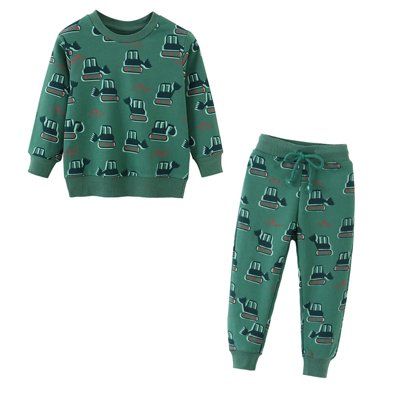 pajamas for baby girl   Jumping Meters Children's Clothing Sets Autumn Spring Sweatshirt + Sweatpant 2 Pcs Suit Hot Selling Toddler Boys  Outfit Kid angel baby suit