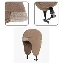 

Fashion Ear Flap Caps Windproof Fall Winter Ear Flap Fleece Lined Bicycle Caps Cycling Beanie Caps Unisex Hat