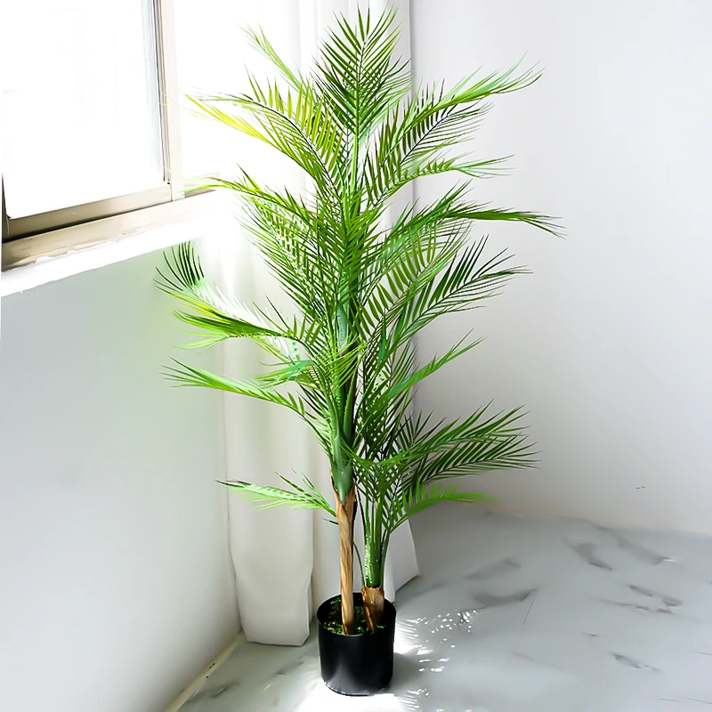 140cm Large Artificial Plants Plastic Palm Tree Fake Topical Palm