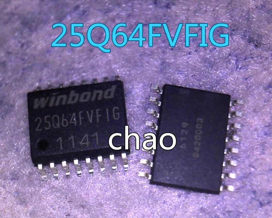 5 шт./лот W25Q64BVFIG 25Q64FVFIG лапками углублением SOP-16