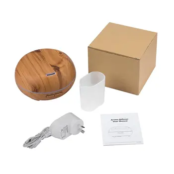 

Wood Grain Design Aromatherapy Essential Oils Diffuser Altar Shape Humidifier Air Purifier Aromatherapy Machine