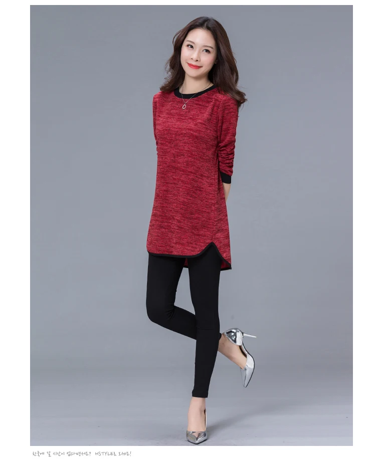Свободные тонкие вязанные женские блузки большого размера Blusas Mujer De Moda весна осень одноцветные Женские топы с длинным рукавом размера плюс 6724 50