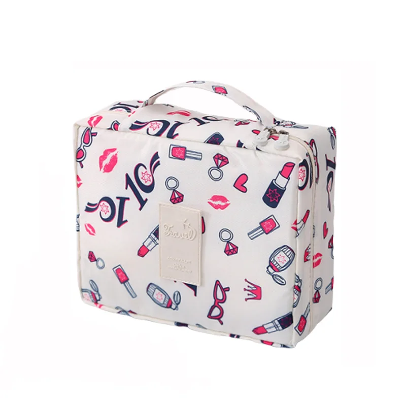 Новая женская нейлоновая сумка для косметики, набор туалетных принадлежностей, органайзер, водонепроницаемая Портативная сумка для макияжа, дорожный косметический Чехол - Цвет: New-04