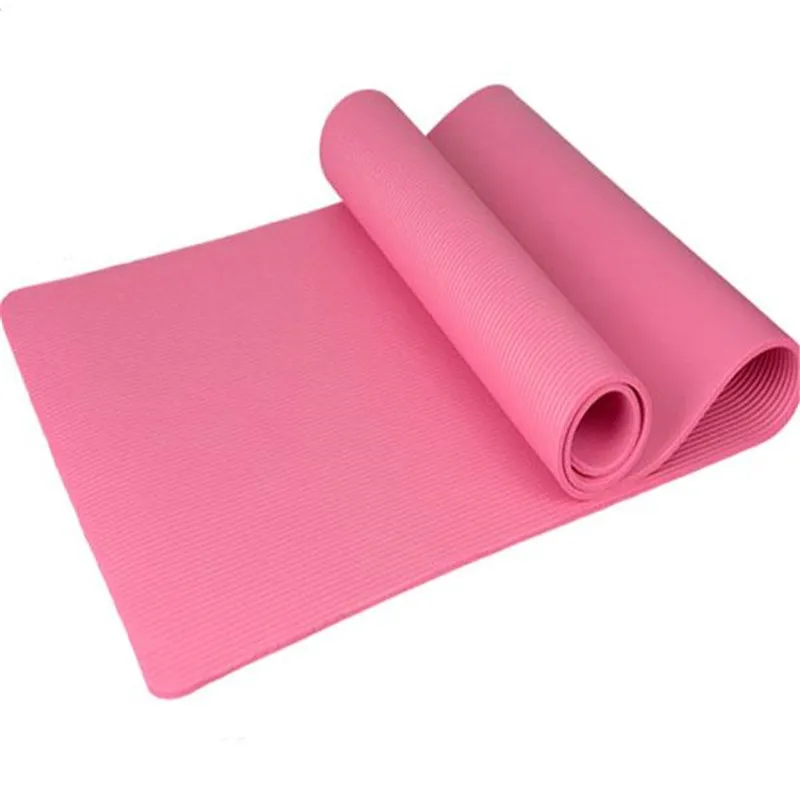183x61x1cm 10mm Thick NBR Solid Color Anti-skid Yoga Mat Fitness For Beginner Gymnastics Mats