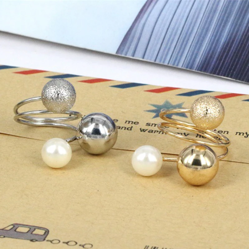 

Women's Adjustable Ring Gold Color Metal Round Multi-ring Fashion Stainless Female Wedding Luxury Female Open Rings Jewelry RF1