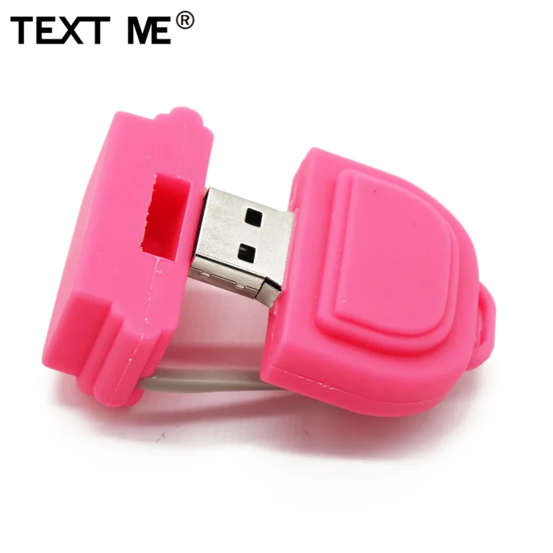 Напиши мне милые школьные сумки usb флэш-накопитель usb 2,0 4 GB/8 GB/16 GB/32 GB/64 Гб флешка, подарок usb