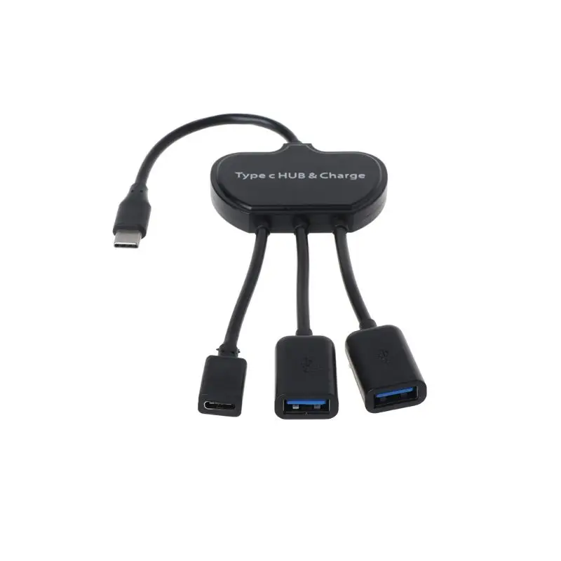 Кабель type-C 3 в 1 USB C OTG Хост кабель концентратор Шнур адаптер разъем сплиттер