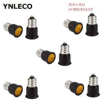

10 Pack E12 to E14 Adapter Converter LED Light Holder Lamp 110~250V Bulb 3A copper plated nickel lamp Socket Changer Adapter