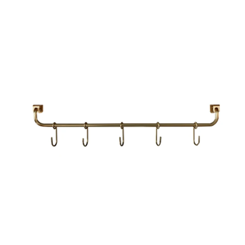 Antique Furniture Hardware Brass Hook, Solid Brass Hanging Towel Cup Rack, Kitchen Accessories