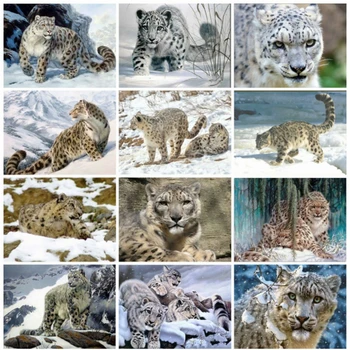 

EverShine Diamond Painting Kits Full Square Leopard Cross Stitch Diamond Embroidery Sale Animals Handmade Hobby Gift Wall Decor