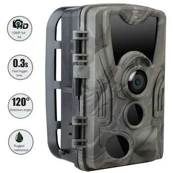 

Outdoor Hunting Trail Camera Night Version Wild Cameras 16MP 1080P IP65 Photo Trap 0.3s Trigger Wildlife Camera Surveillance