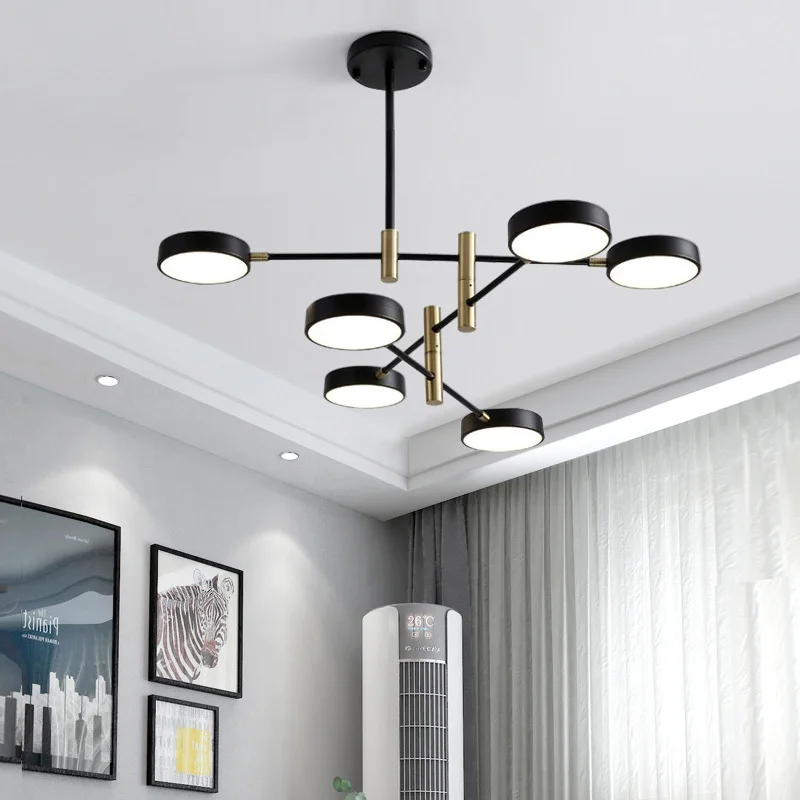 Nordic Modern LED Подвесная лампа-канделябр для гостиной | Лампы и освещение