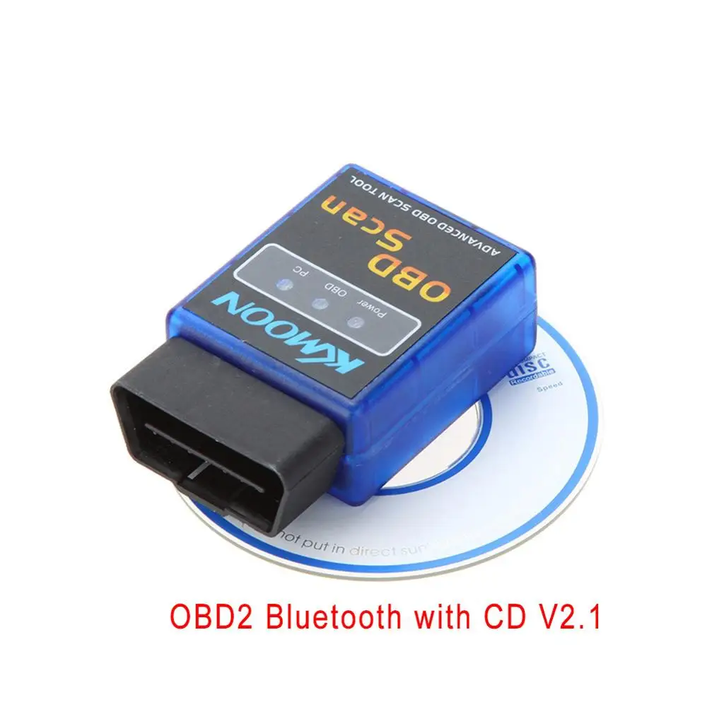 Автомобильный диагностический инструмент ELM 327 OBD Автосканер считыватель кодов для Android Крутящий момент Супер Мини hhobd ELM327 Bluetooth V2.1V1.5 OBD2 - Цвет: Bluetooth with CD V2