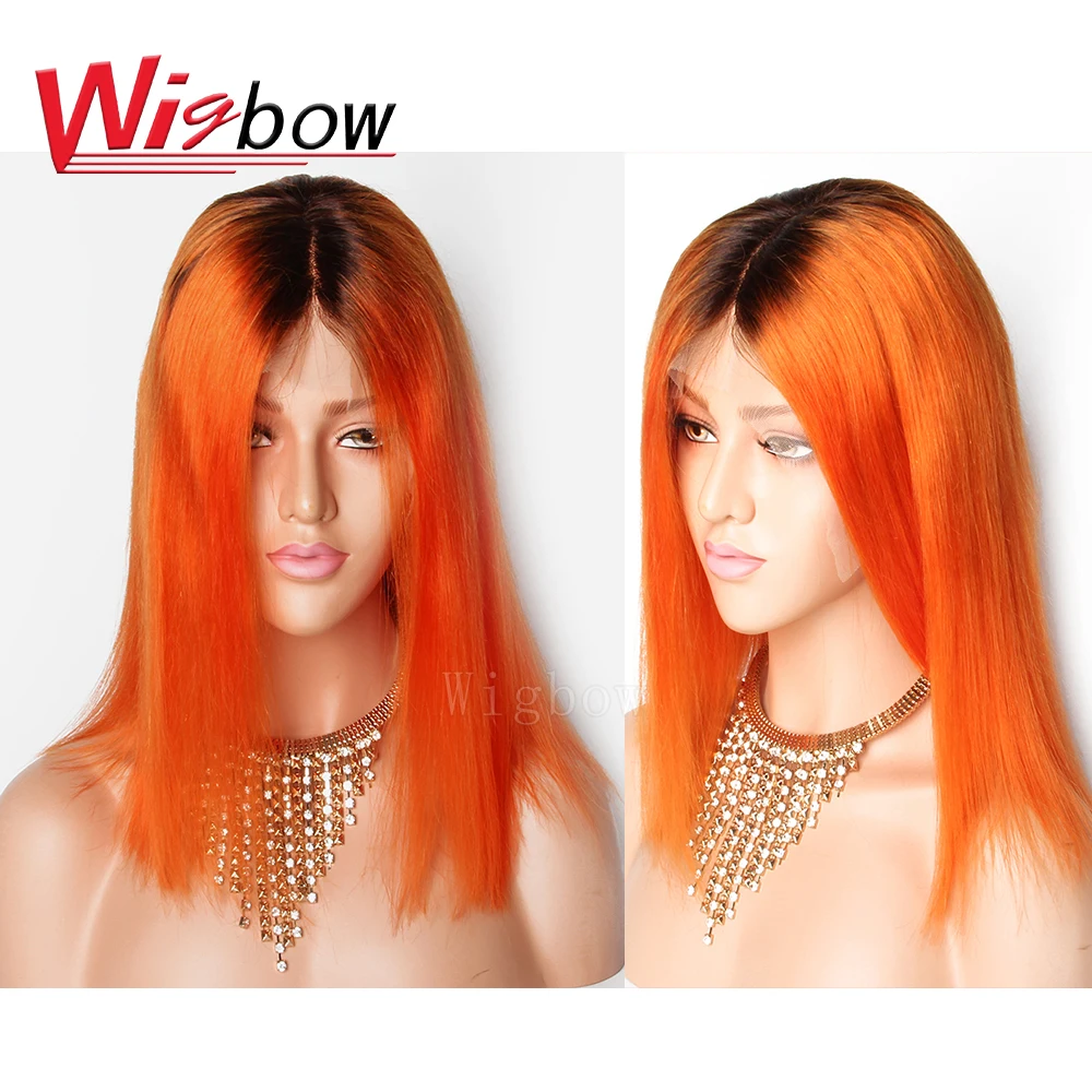 Indian Bob Lace Front Pruiken 1B Oranje Rood Ombre Menselijk Haar Pruik 13*6 Korte Rechte Bob Pruik 150% dichtheid Voor Zwarte Vrouwen Remy Indian Bob Lace Front Pruiken 1B Oranje Rood Ombre Menselijk Haar Pruik 13*6 Korte Rechte Bob Pruik 150% dichtheid Voor Zwarte Vrouwen Remy