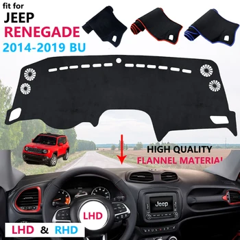 

Dashboard Cover Protective Mat for Jeep Renegade 2014~2019 BU Trailhawk Anti-UV Sunshade Carpet Dashmat Pad 2015 2016 2017 2018