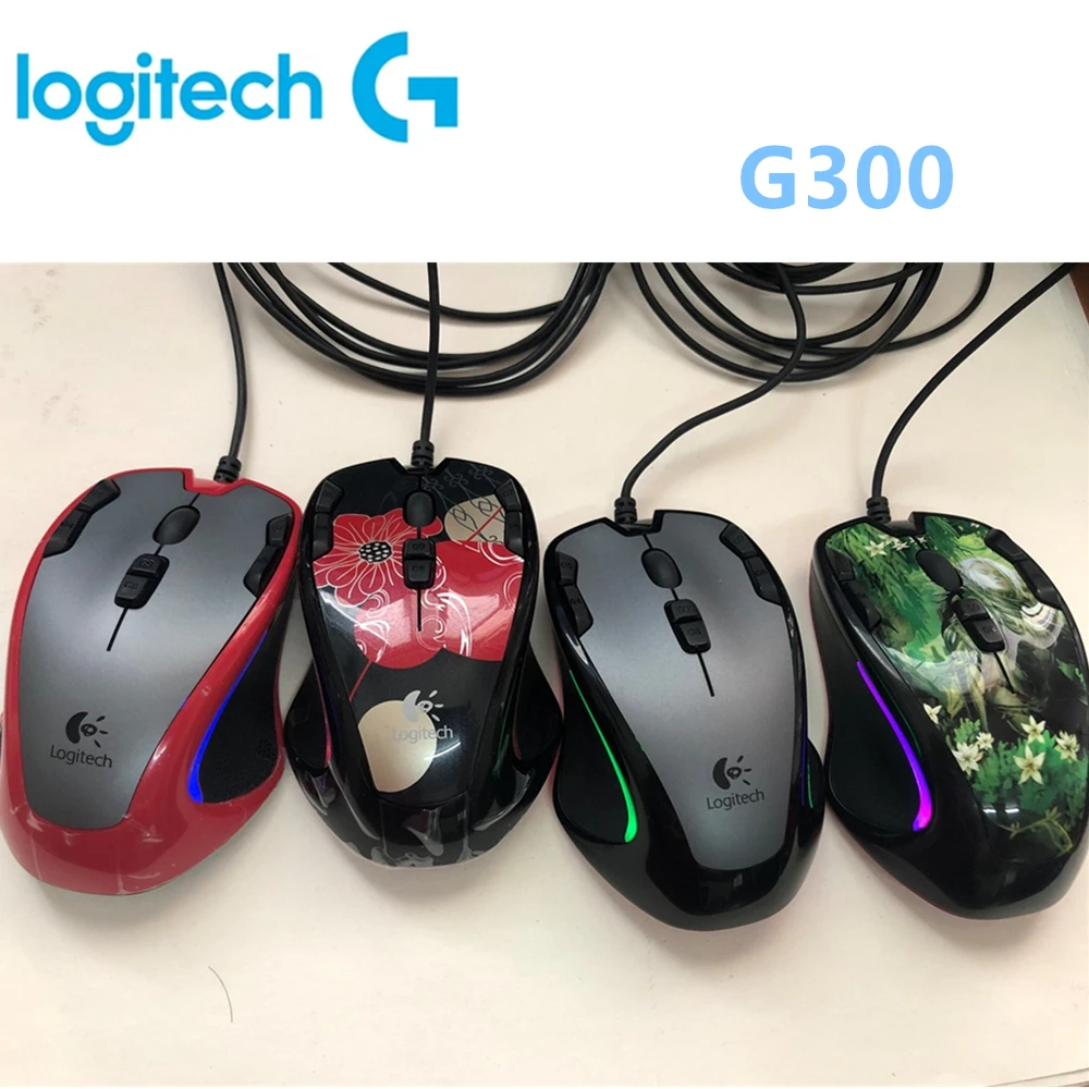Мышь Logitech G300 Проводная игровая для ноутбука ПК геймерская мышь с 9