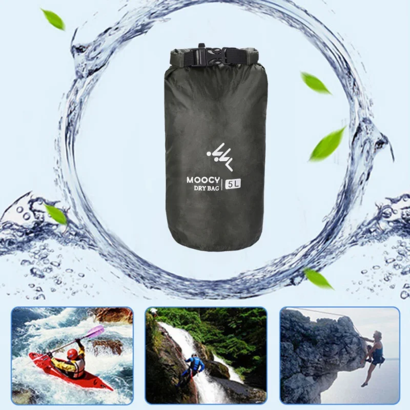 5L/20L/50L Waterproof Dry Bag Roll Top Sack Rafting Boating Swimming Organizer Beach Storage Bag Outdoor Drifting