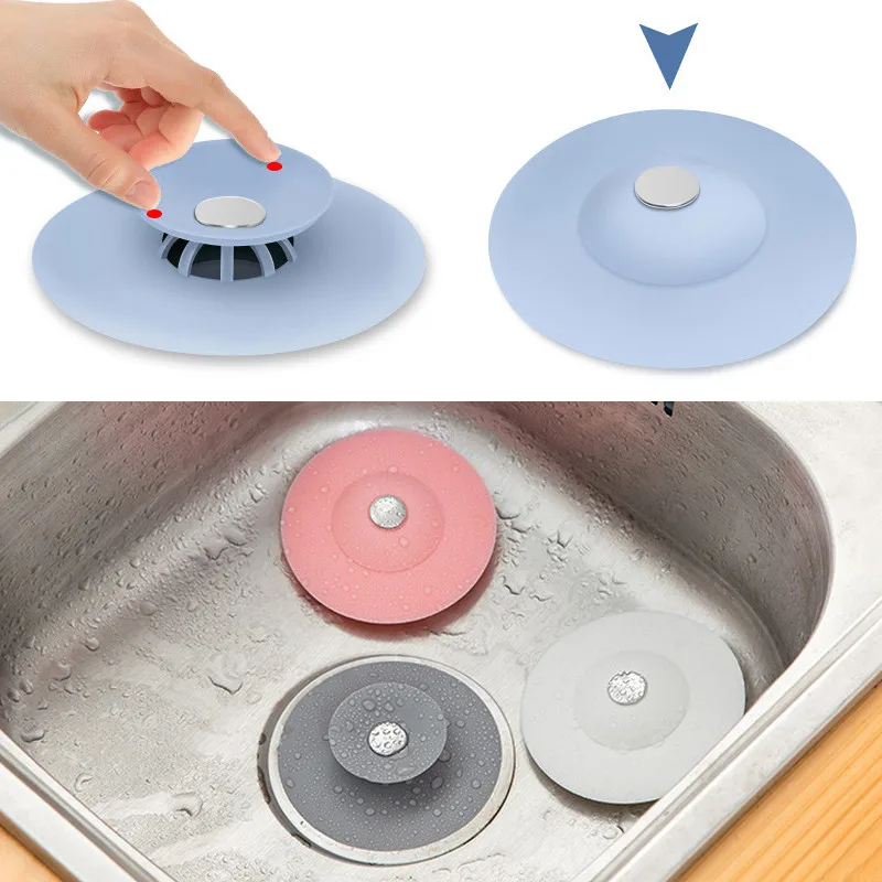 

1PC Rubber Circle Sink Strainer Filter Water Stopper Floor Drain Hair Catcher Bathtub Plug Bathroom Kitchen Basin Stopper