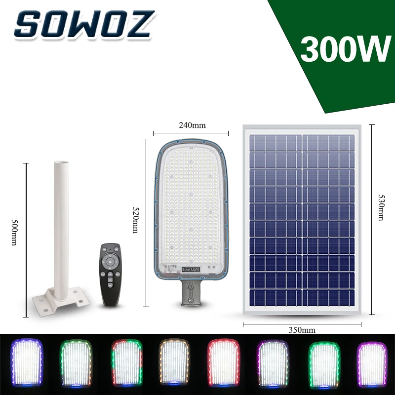 Solar Lamps 300w IPL Light Outdoor Powered Remote Control Waterproof PIR Motion Sensor Street Wall Lamp for Garden | Лампы и освещение