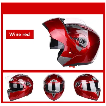 

JIEKAI105 Motorcycle Helmets Dual Visor Modular Flip Up Helmet Racing Motocross Helmets DOT ECE Sticker Motorcycle Helmet M-XXL