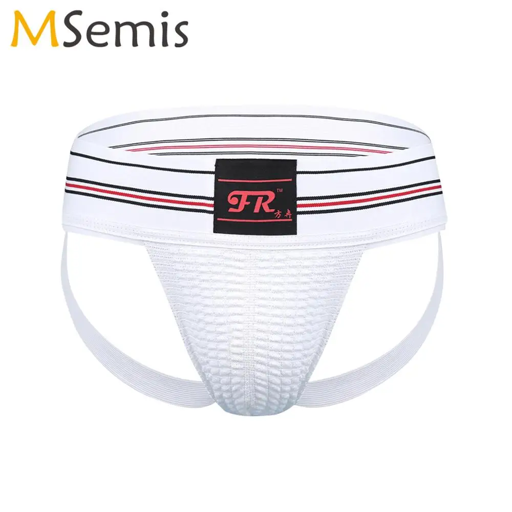 Мужское нижнее белье Эластичный Спортивный Сторонник Jockstrap спортивные трусы Homme