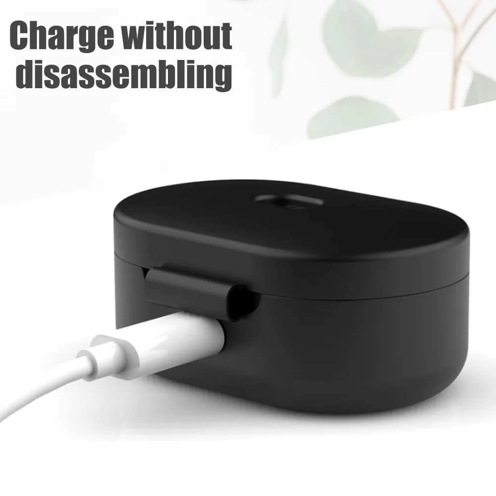 

Earphone Protective Case Silicone Clamshell Shockproof Anti-dust Protective Case for Redmi Airdots ING-SHIPPING