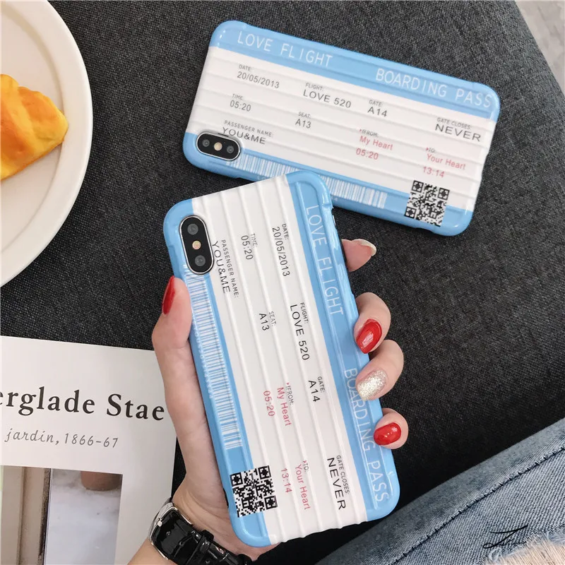 Синий белый чехол для iphone 6 6s 7 8 Plus X XR XS Max TPU для путешествий, походная задняя крышка для Apple