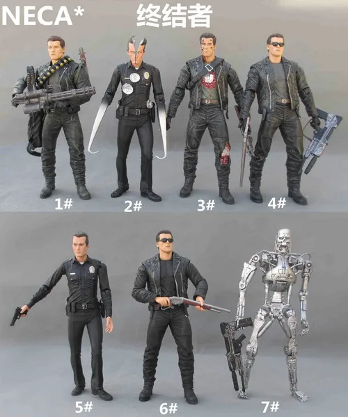NECA в коробке Скелет Терминатор, Арнольд Шварценеггер фильм сопутствующие продукты Модель гаража комплект