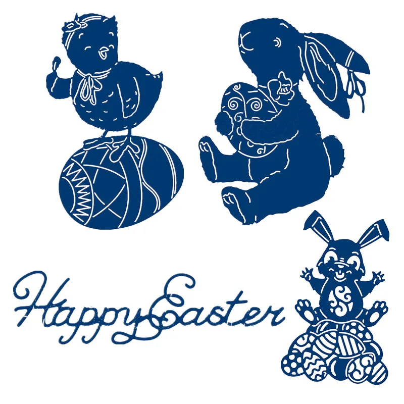 

Animal Rabbit Metal Cutting Dies for Scrapbooking and Cards Making Paper Craft Dies New 2019