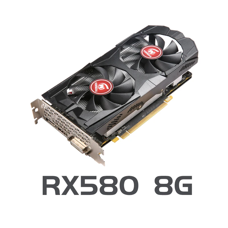 Видеокарта Radeon RX 580 GPU 8 ГБ GDDR5 3 0 бит графическая плата для игровых компьютеров ПК