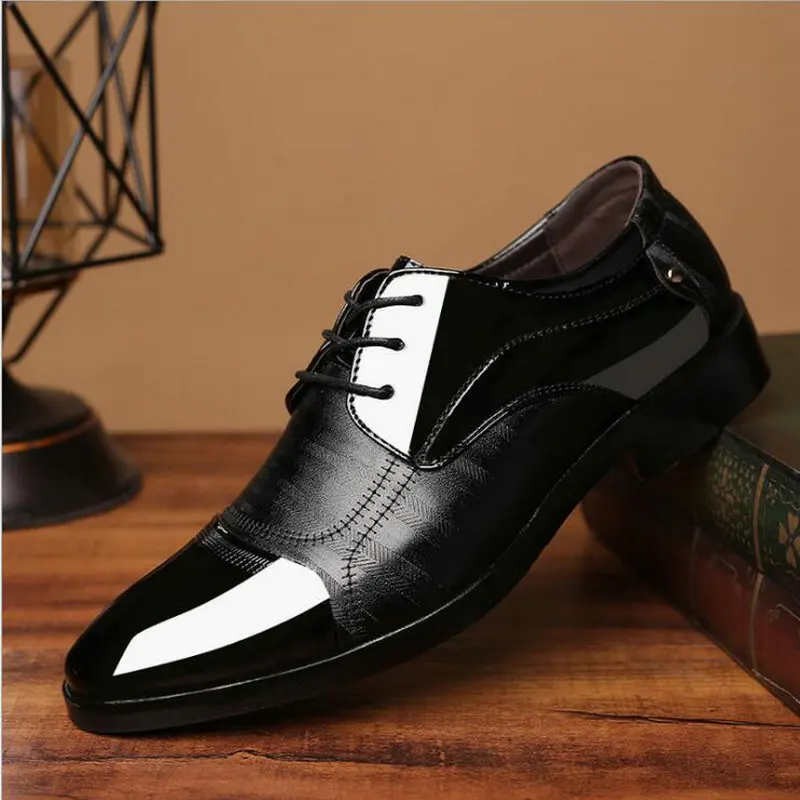 

men office sapato social masculino party shoes Male Business Shoe Fashion Men Wedding Dress Formal Leather Shoes A53-1313