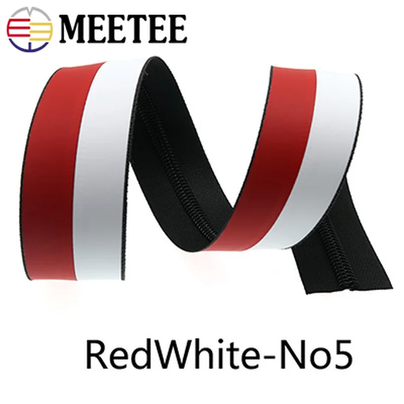 Водонепроницаемая нейлоновая катушка Meetee 2 метра 3 #5 # молния с цветной кодировкой