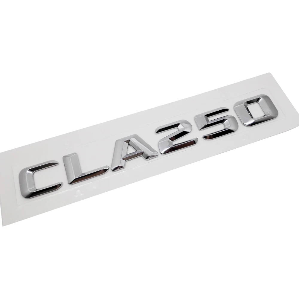 Для Mercedes Benz CLA Class W117 W204 W203 W211 W210 W212 W205 Cla CLA250 хромированные цифры буквы задний багажник эмблема значок наклейка