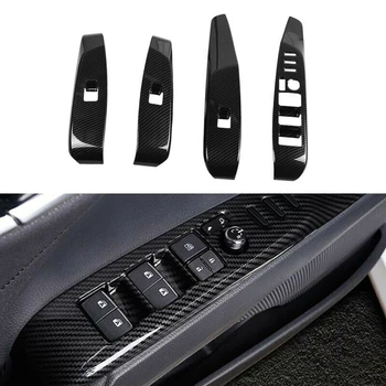 

Carbon Fiber Window Lift Switch Button Panel Cover Trim for Toyota Camry 2018 2019
