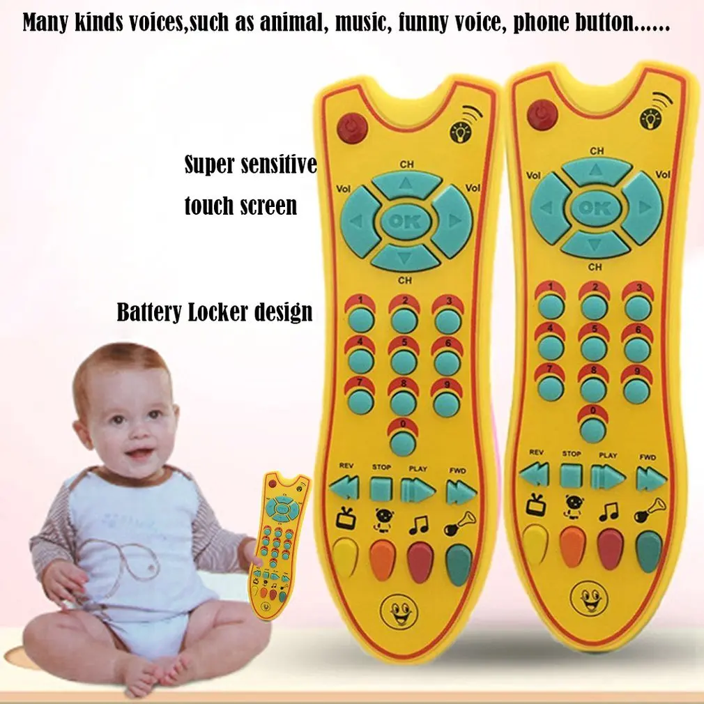 

Baby Toys Colorful Music Mobile Phone TV Remote Control Early Educational Electric Numbers Remote Learning Machine Toy Gift