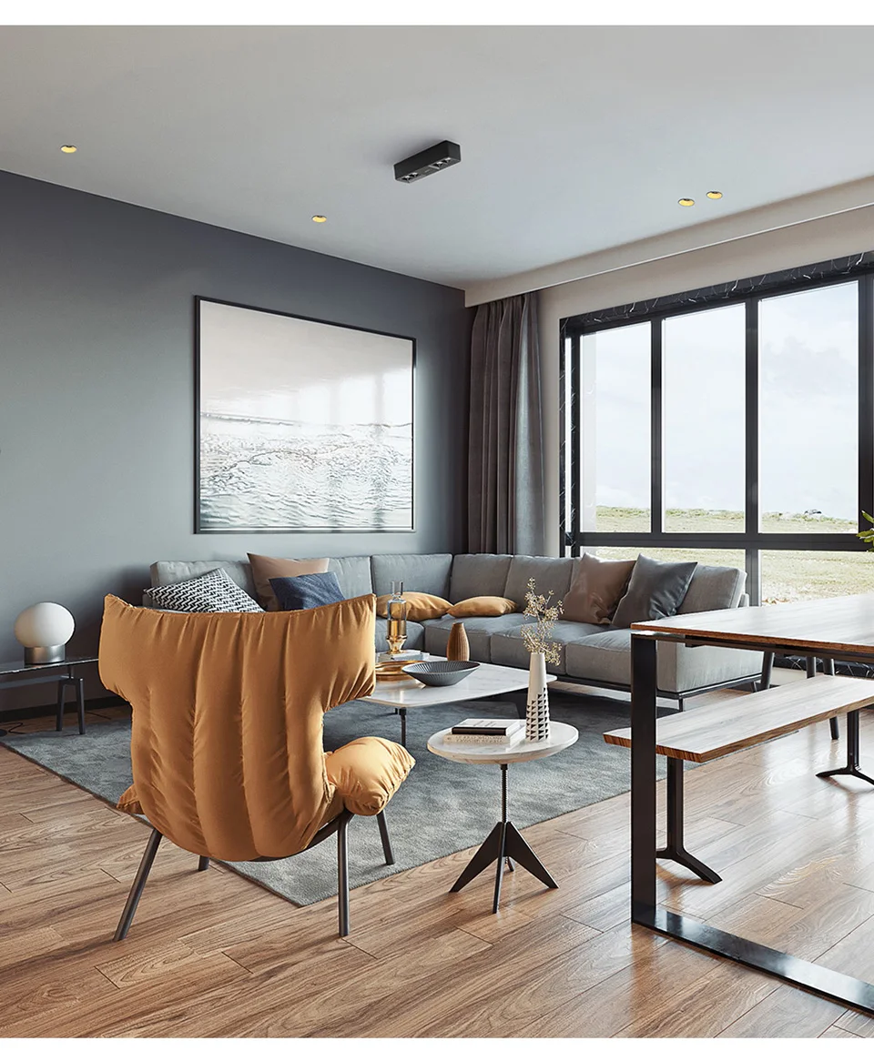 Aisilan LED surface mounted downlight ceiling spot it light living room corridor simple bedroom Nordic grille light