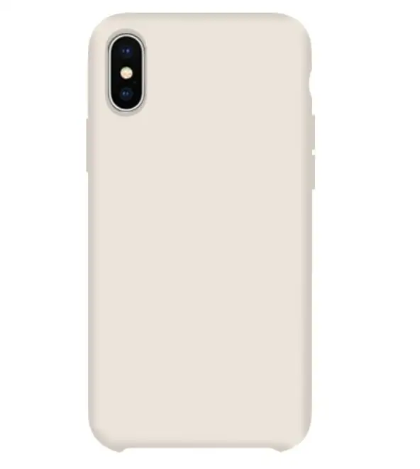 Antique white Роскошный силиконовый чехол с логотипом для iPhone 6 6s 7 8 Plus Xs Max XR X, чехол для Apple iPhone 11 Pro Max, чехол для телефона Capa - Цвет: Antique white