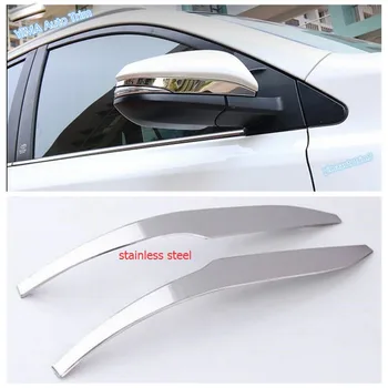 

Lapetus Auto Styling Side Door Mirror Protection Strip Streamer Cover Trim Fit For Toyota 4Runner 2013 - 2019 Stainless Steel