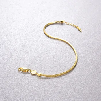 

European and American simple retro square scale snake chain female Bracelet